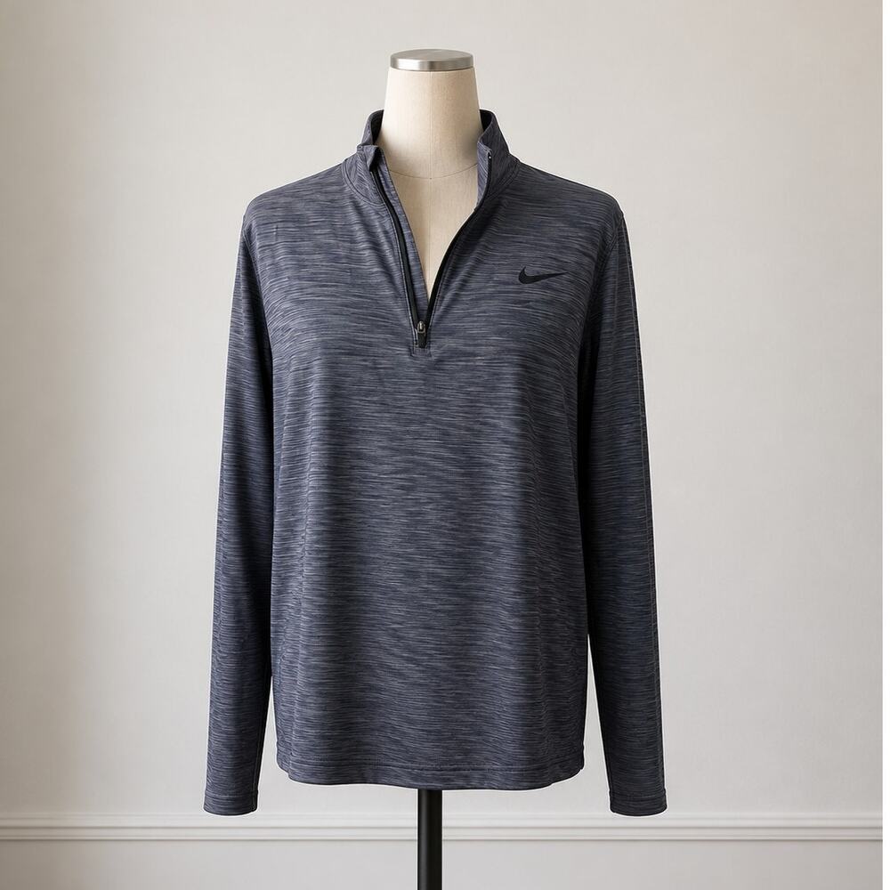 Nike Dri-FIT Superset 1/4 Zip Training Top Men's S Blue Long Sleeve Like New